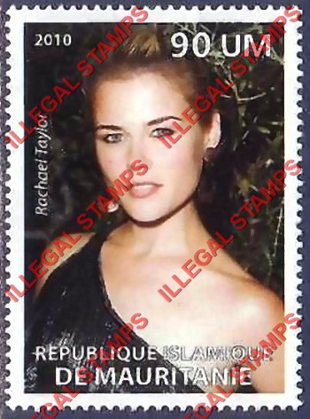 MAURITANIA 2010 Rachael Taylor Counterfeit Illegal Stamp MAURITANIA 2010 Rachael Taylor Counterfeit Illegal Stamp