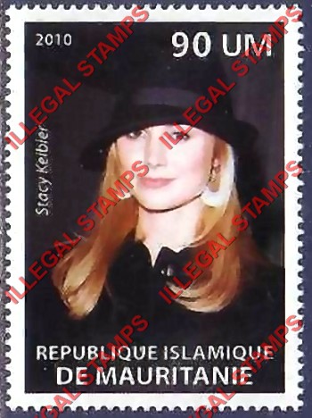 MAURITANIA 2010 Stacy Keibler Counterfeit Illegal Stamp MAURITANIA 2010 Stacy Keibler Counterfeit Illegal Stamp