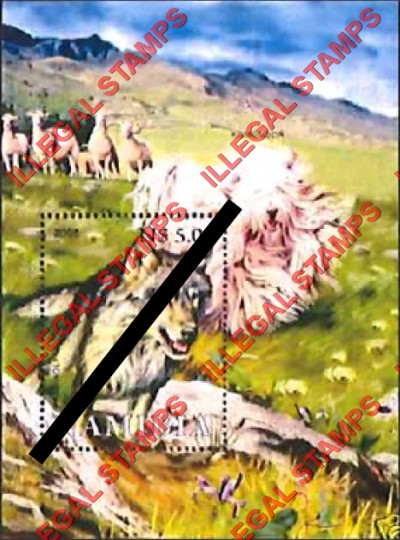 Namibia 2008 Animals Wolf Illegal Stamp Souvenir Sheet of 1