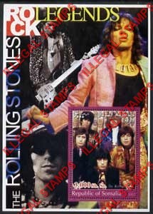 Somalia 2002 Rock Legends The Rolling Stones Illegal Stamp Souvenir Sheet of 1 Somalia 2002 Rock Legends The Rolling Stones Illegal Stamp Souvenir Sheet of 1