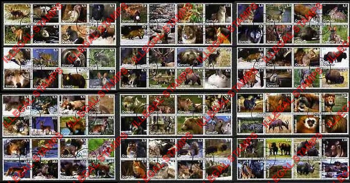 Somalia 2002 Wild Animals Illegal Stamps Somalia 2002 Wild Animals Illegal Stamps