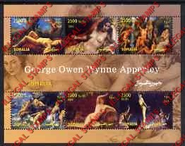 Somalia 2004 Paintings by George Apperley Illegal Stamp Souvenir Sheet of 6 Somalia 2004 Paintings by George Apperley Illegal Stamp Souvenir Sheet of 6