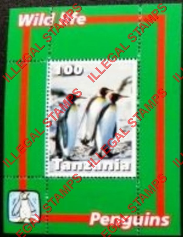 Tanzania 2003 Penguins Illegal Stamp Souvenir Sheet of 1 Tanzania 2003 Penguins Illegal Stamp Souvenir Sheet of 1