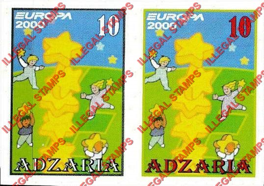 Adjaria 2000 EUROPA Illegal Stamps Adjaria 2000 EUROPA Illegal Stamps