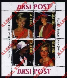 Aksi Post Princess Diana Illegal Stamps Aksi Post Princess Diana Illegal Stamps