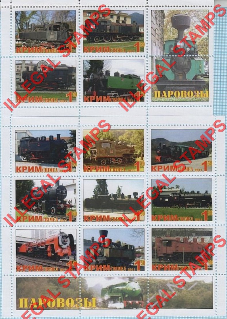 Crimea 2011 Illegal Stamps Crimea 2011 Illegal Stamps