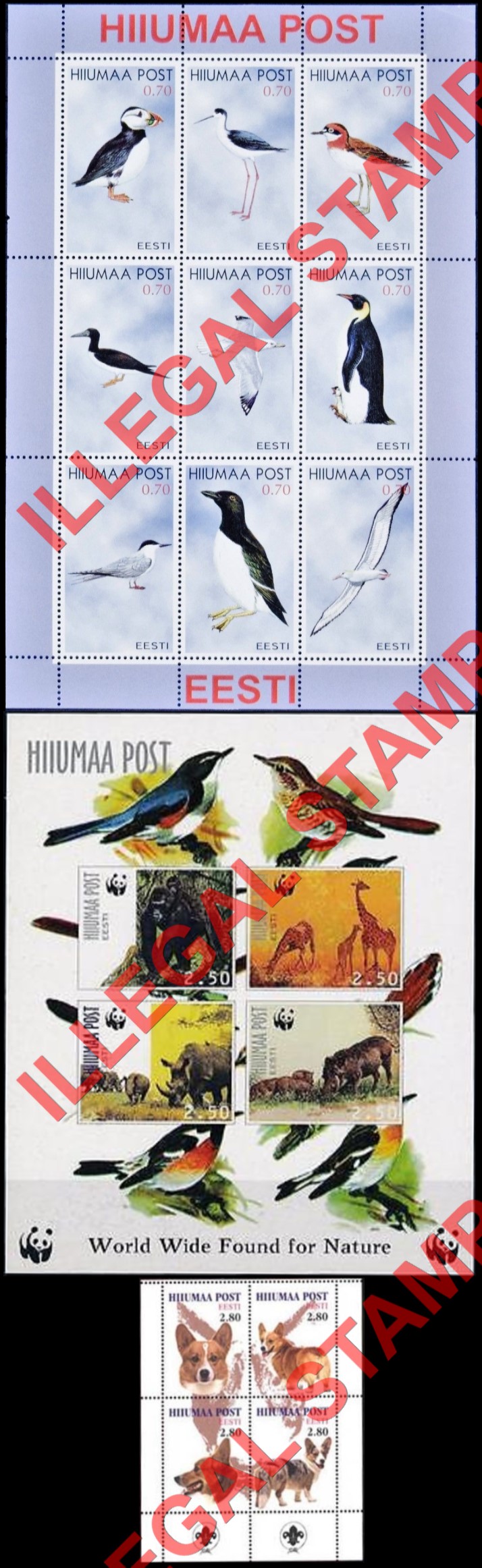 Hiiumaa Post Illegal Stamps Hiiumaa Post Illegal Stamps