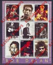 Kabardo-Balkaria 2001 Bob Dylan Illegal Stamps Kabardo-Balkaria 2001 Bob Dylan Illegal Stamps