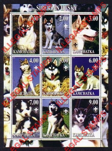 Kamchatka Region 2001 Illegal Stamps Kamchatka Region 2001 Illegal Stamps