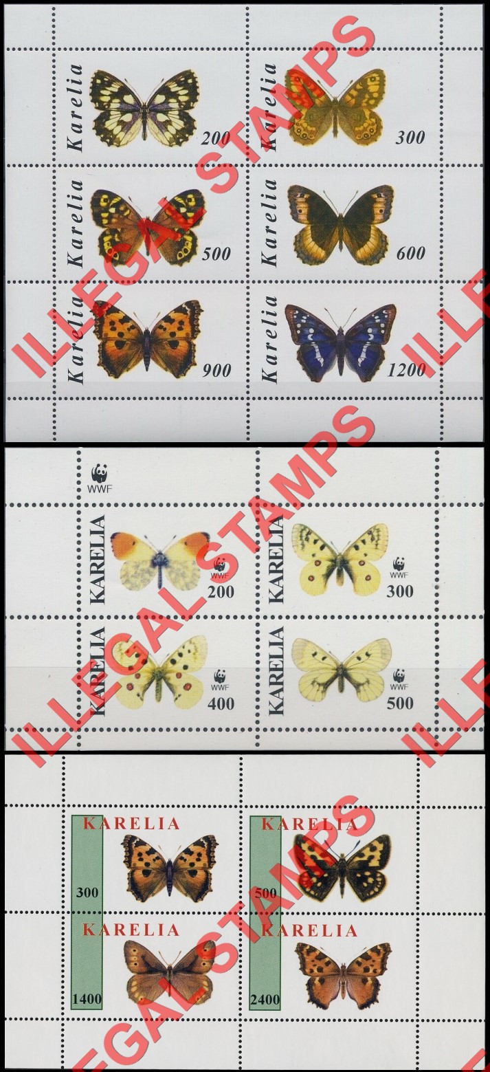 Republic of Karelia 1998 Illegal Stamps (Part 1) Republic of Karelia 1998 Illegal Stamps Part 1)