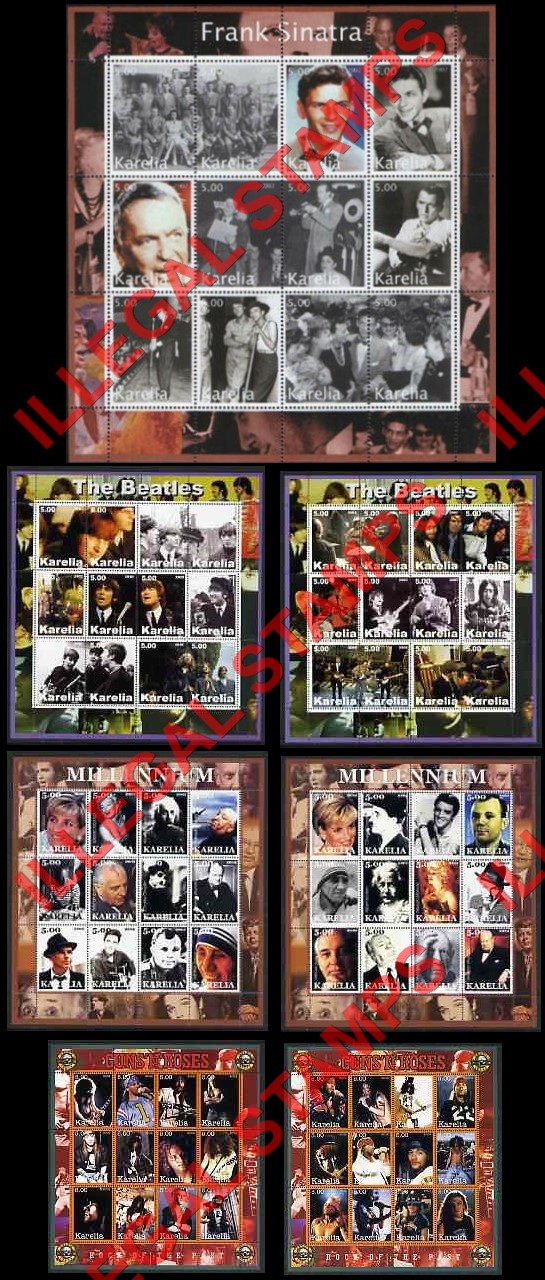 Republic of Karelia 2002 Illegal Stamps (Part 4) Republic of Karelia 2002 Illegal Stamps Part 4)