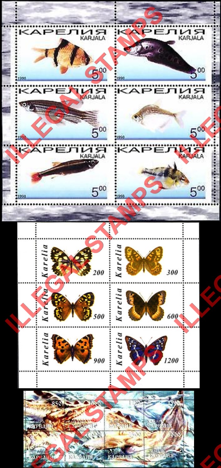 Karjala 1998 Illegal Stamps (Part 2) Karjala 1998 Illegal Stamps (Part 2)
