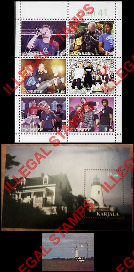 Karjala 2002 Illegal Stamps Karjala 2002 Illegal Stamps