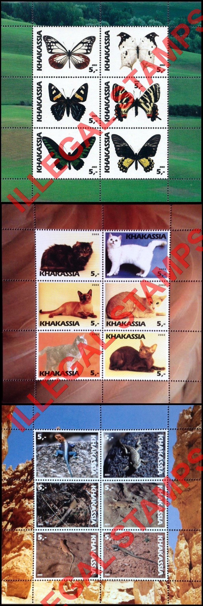 Republic of Khakasia 2003 Illegal Stamps (Part 1) Republic of Khakasia 2003 Illegal Stamps (Part 1)