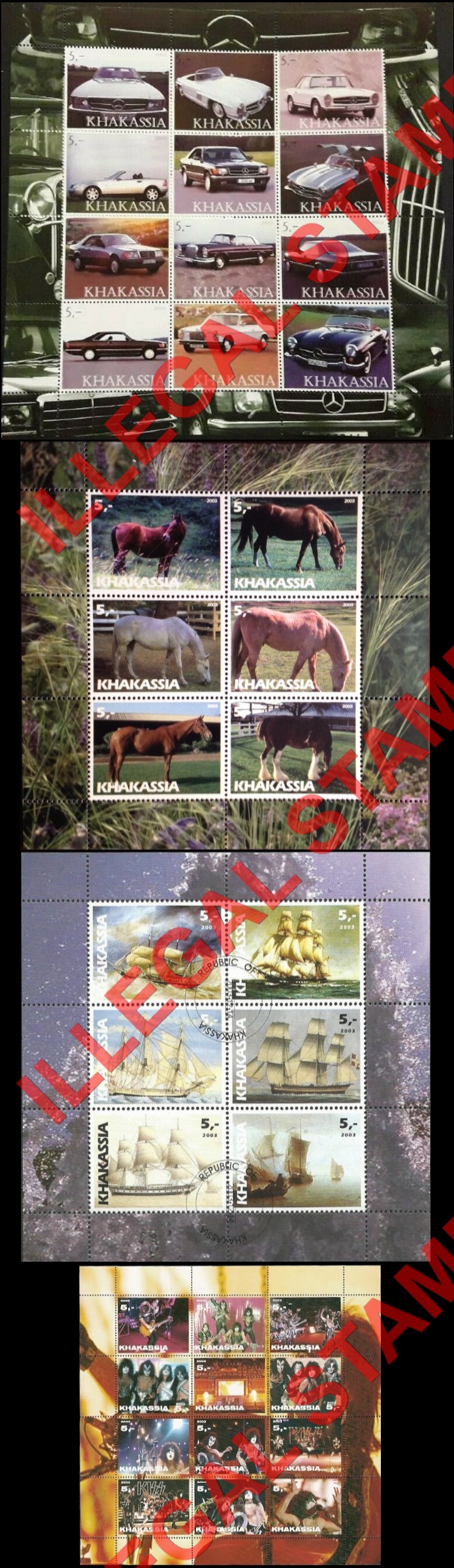 Republic of Khakasia 2003 Illegal Stamps (Part 2) Republic of Khakasia 2003 Illegal Stamps (Part 2)