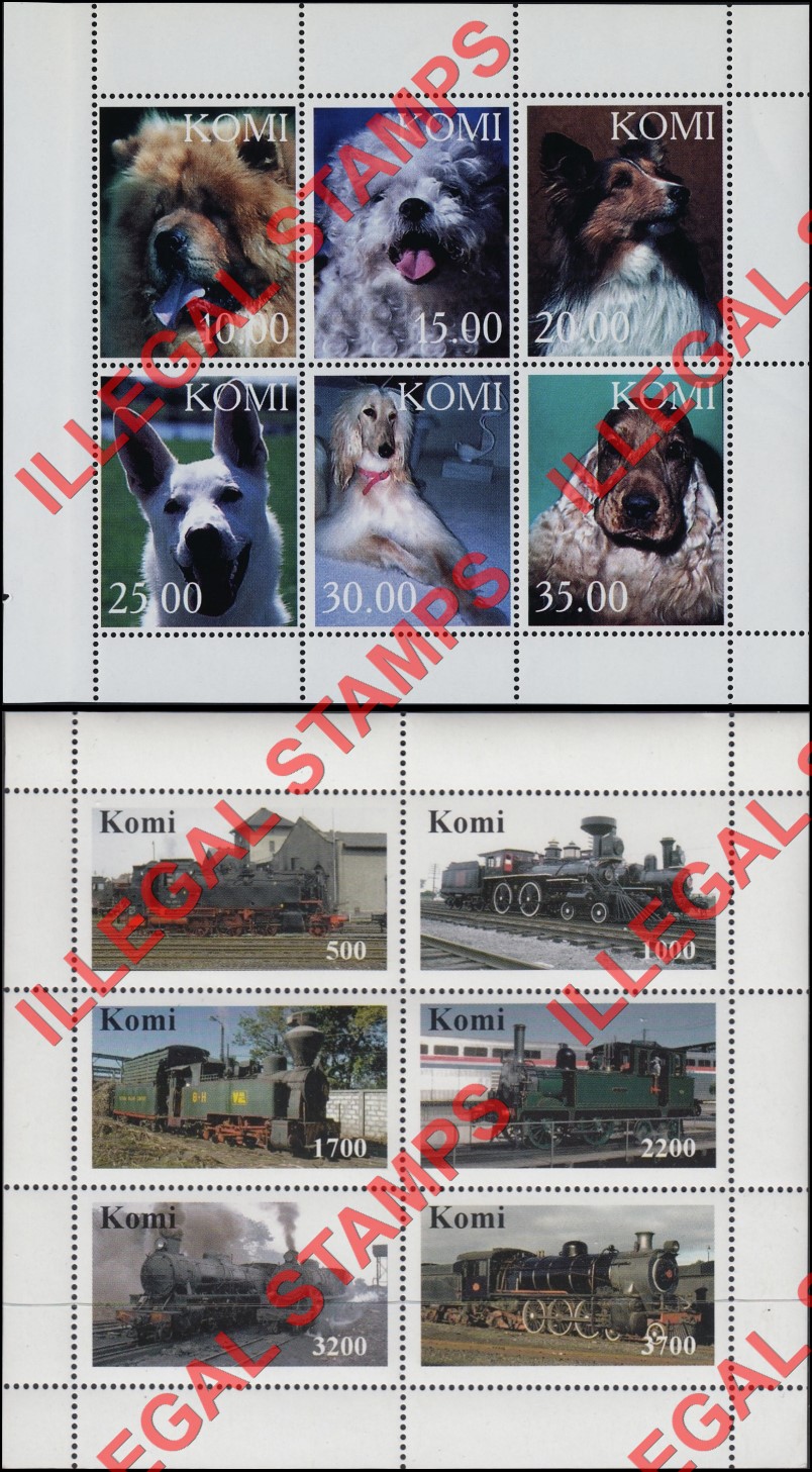Komi Republic 1998 Counterfeit Illegal Stamps (Part 3) Komi Republic 1998 Counterfeit Illegal Stamps (Part 3)