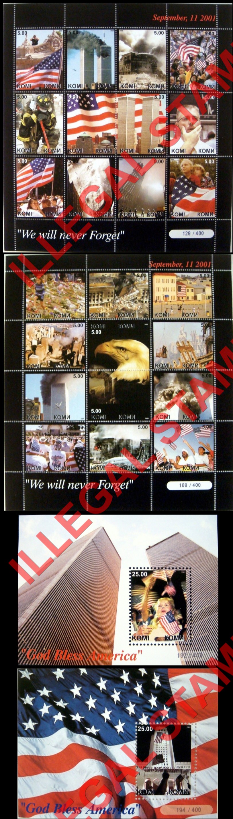 Komi Republic 2001 Counterfeit Illegal Stamps (Part 2) Komi Republic 2001 Counterfeit Illegal Stamps (Part 2)