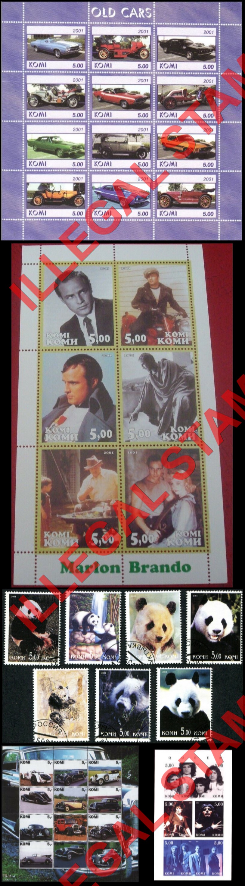 Komi Republic 2001 Counterfeit Illegal Stamps (Part 3) Komi Republic 2001 Counterfeit Illegal Stamps (Part 3)