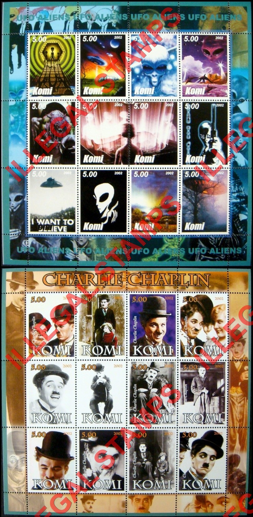 Komi Republic 2002 Counterfeit Illegal Stamps (Part 2) Komi Republic 2002 Counterfeit Illegal Stamps (Part 2)