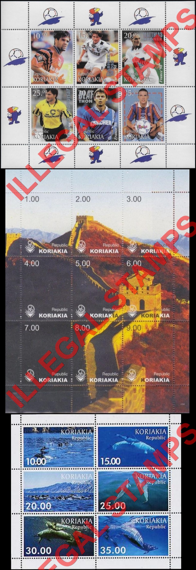 Autonomous Region of Koriakia 1999 Illegal Stamps (Part 2) Autonomous Region of Koriakia 1999 Illegal Stamps (Part 2)