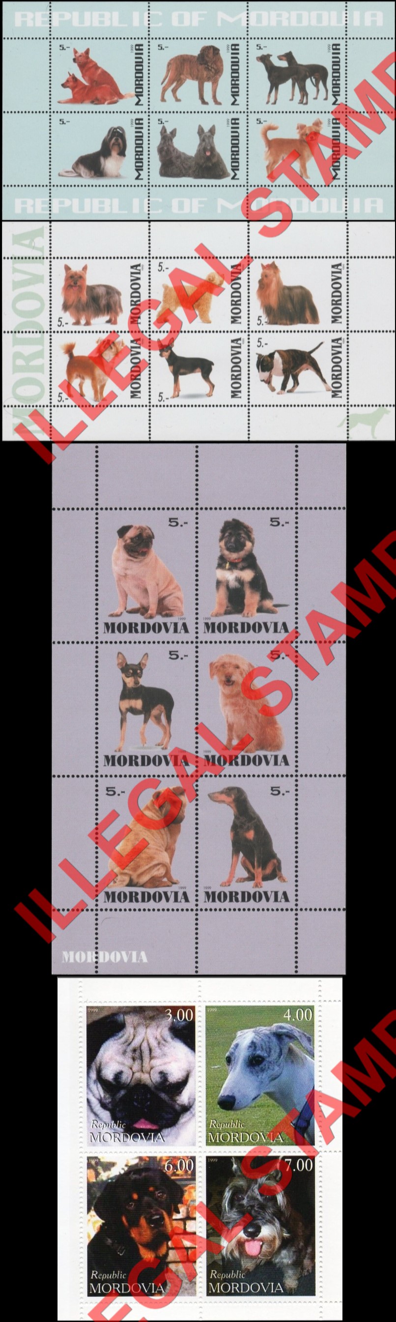 Republic of Mordovia 1999 Counterfeit Illegal Stamps (Part 1) Republic of Mordovia 1999 Counterfeit Illegal Stamps (Part 1)