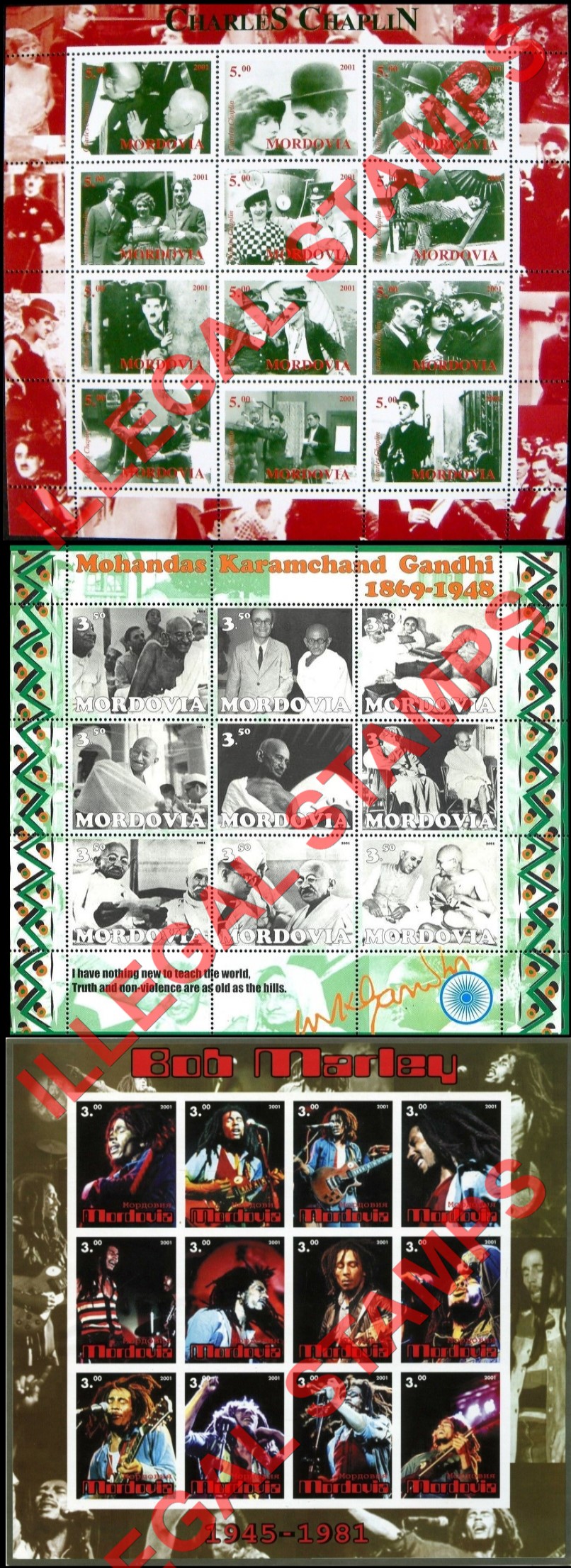 Republic of Mordovia 2001 Counterfeit Illegal Stamps (Part 1) Republic of Mordovia 2001 Counterfeit Illegal Stamps (Part 1)