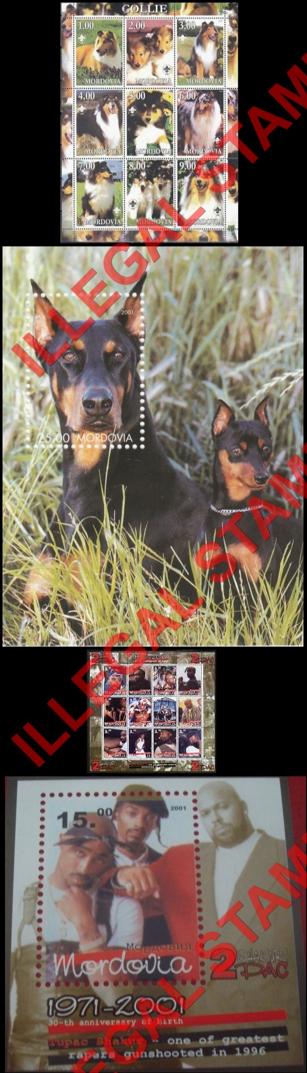 Republic of Mordovia 2001 Counterfeit Illegal Stamps (Part 2) Republic of Mordovia 2001 Counterfeit Illegal Stamps (Part 2)