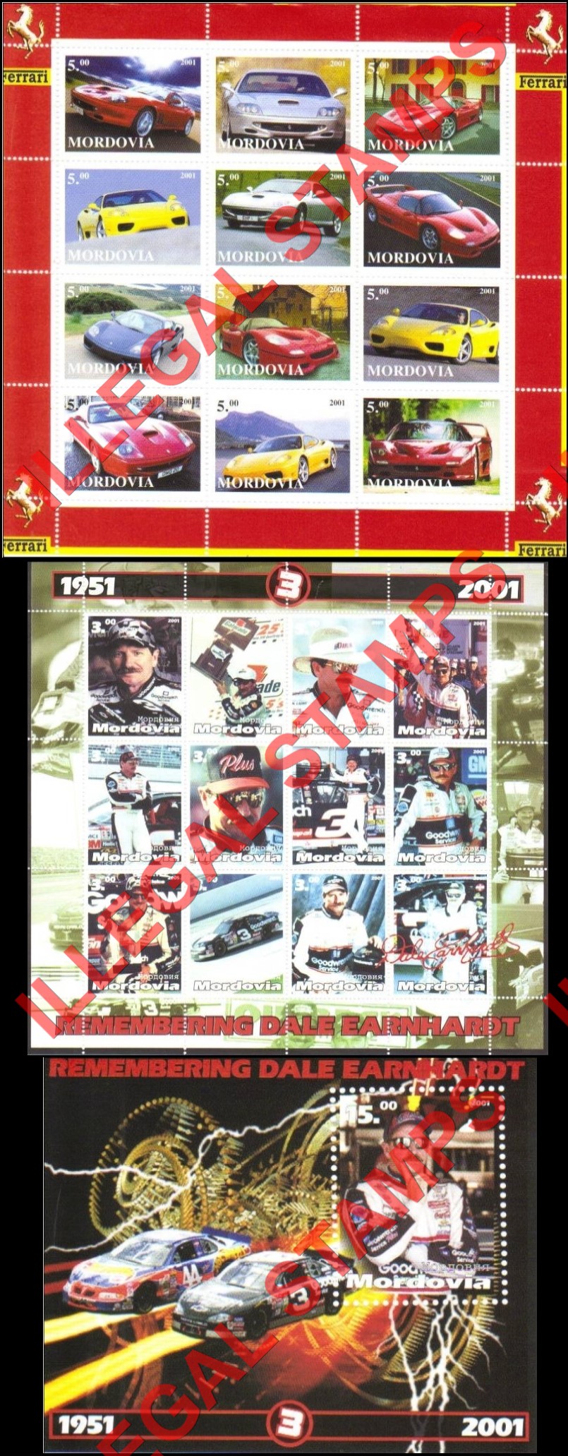 Republic of Mordovia 2001 Counterfeit Illegal Stamps (Part 3) Republic of Mordovia 2001 Counterfeit Illegal Stamps (Part 3)