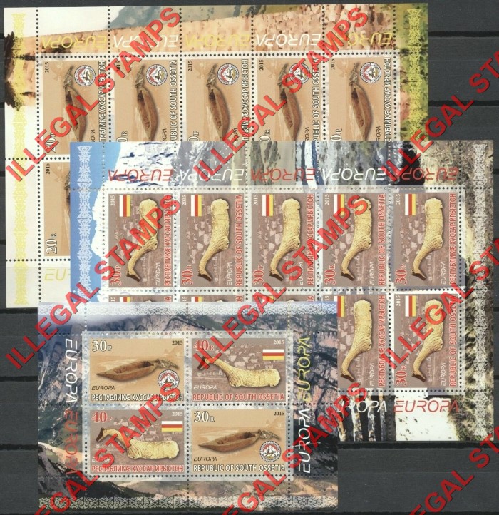 South Ossetia 2015 Europa Illegal Stamps South Ossetia 2015 Europa Illegal Stamps