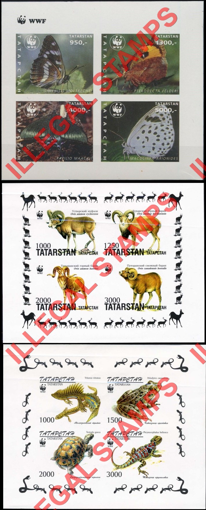 Republic of Tatarstan 1997 Counterfeit Illegal Stamps (Part 3) Republic of Tatarstan 1997 Counterfeit Illegal Stamps (Part 3)