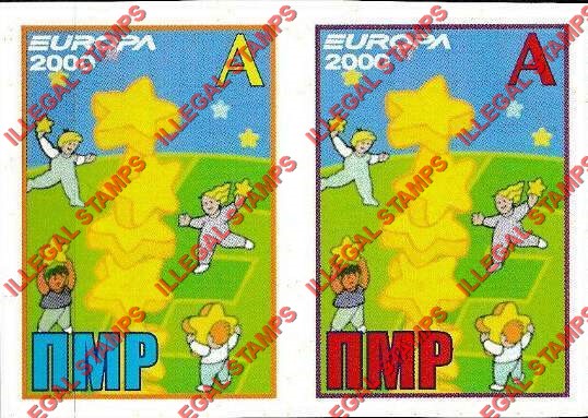 Transnistria 2000 EUROPA Illegal Stamps Transnistria 2000 EUROPA Illegal Stamps