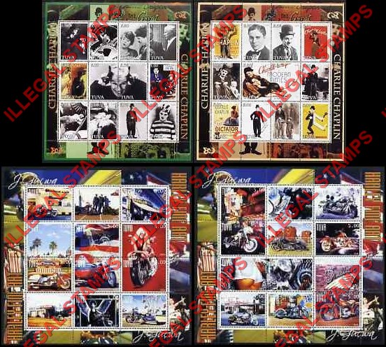 Republic of Tuva 2004 Counterfeit Illegal Stamps Republic of Tuva 2004 Counterfeit Illegal Stamps