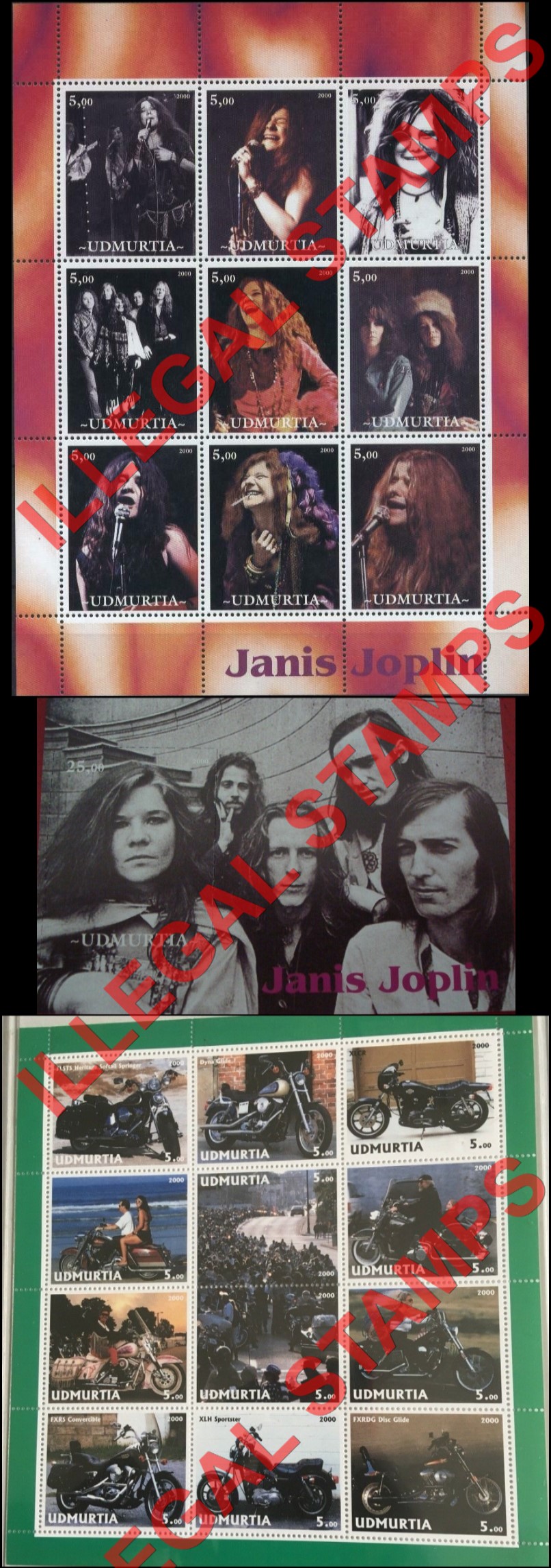 Republic of Udmurtia 2000 Counterfeit Illegal Stamps (Part 3) Republic of Udmurtia 2000 Counterfeit Illegal Stamps (Part 3)