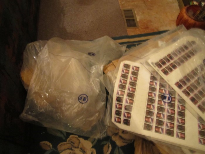 Example of how the 1986 Royal Wedding Police Evidence Stock was Stored Example of how the 1986 Royal Wedding Police Evidence Stock was Stored