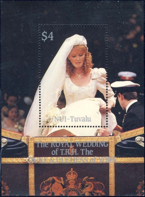 Nui 1986 Royal Wedding (1st issue) Souvenir Sheet Nui 1986 Royal Wedding (1st issue) Souvenir Sheet