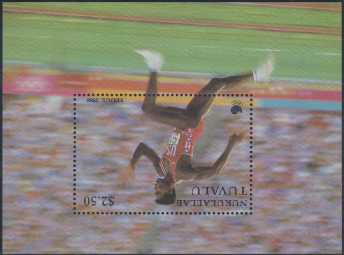 Tuvalu Nukulaelae Unissued 1988 Olympic Games Souvenir Sheet Tuvalu Nukulaelae Unissued 1988 Olympic Games Souvenir Sheet