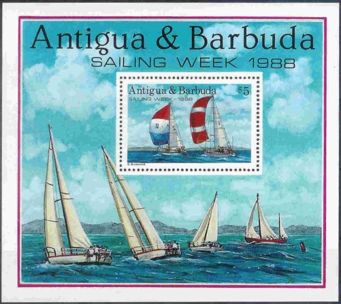 1988 Sailing Week Souvenir Sheet