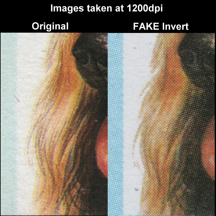 Bequia 1985 Leaders of the World Dogs Forgery with Original Screen and Color Comparison