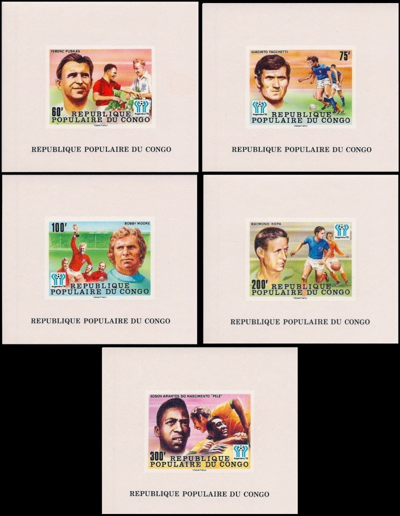 Congo 1978 11th World Cup Soccer Championship Deluxe Sheetlet Set Congo 1978 11th World Cup Soccer Championship Deluxe Sheetlet Set
