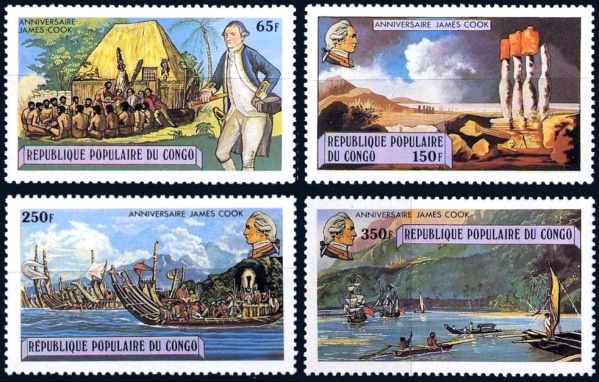 Congo 1979 Death Bicentenary of Captain James Cook Stamps Congo 1979 Death Bicentenary of Captain James Cook Stamps