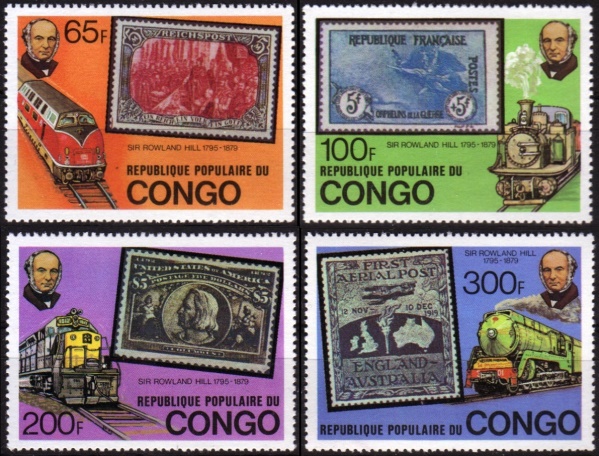 Congo 1979 Death Centenary of Sir Rowland Hill Stamps Congo 1979 Death Centenary of Sir Rowland Hill Stamps