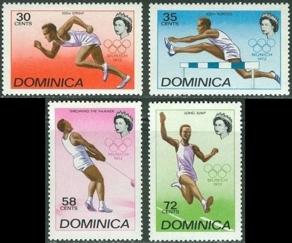 1972 20th Olympic Games Stamps 1972 20th Olympic Games Stamps