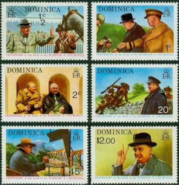 1974 Birth Centenary of Sir Winston Churchill Stamps 1974 Birth Centenary of Sir Winston Churchill Stamps