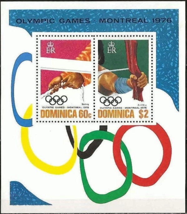 1976 Olympic Games in Montreal Souvenir Sheet 1976 Olympic Games in Montreal Souvenir Sheet