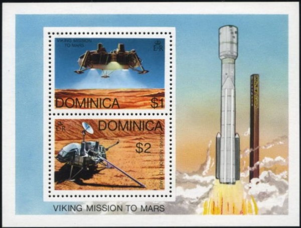 1976 Viking Space Mission Souvenir Sheet 1976 Viking Space Mission Souvenir Sheet
