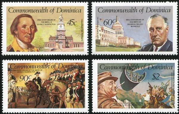 1981 Birth Anniversaries of George Washington and Franklin Roosevelt Stamps 1981 Birth Anniversaries of George Washington and Franklin Roosevelt Stamps
