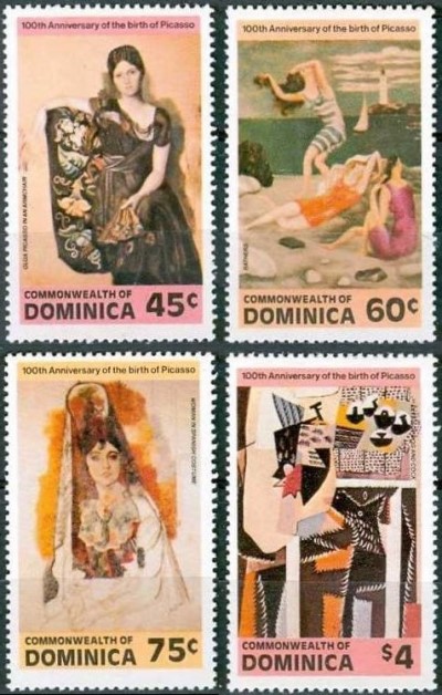 1981 Birth Centenary of Picasso Stamps 1981 Birth Centenary of Picasso Stamps