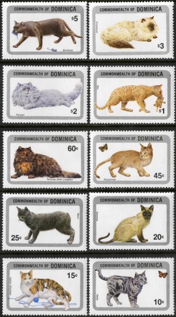 1984 Cats Stamps 1984 Cats Stamps