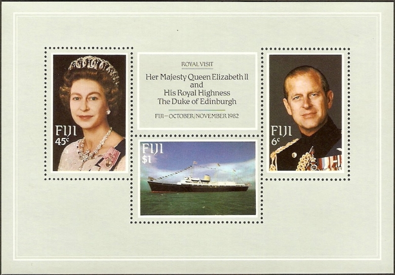 1982 Royal Visit Souvenir Sheet 1982 Royal Visit Souvenir Sheet