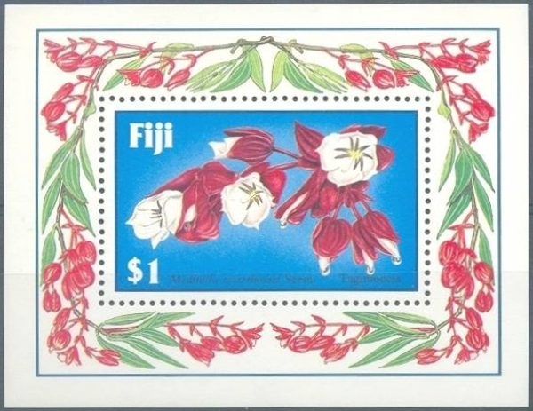 1987 Tagimoucia Flower Souvenir Sheet 1987 Tagimoucia Flower Souvenir Sheet